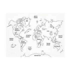 Barnmatta - Globe Gräddvit - sfeer