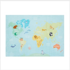 Barnmatta - Globe Blå - sfeer