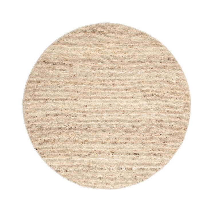 Rund Ullmatta - Feline Taupe/Melerad - product