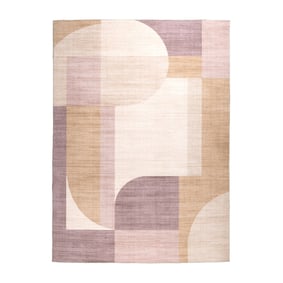Abstrakt Utomhusmatta - Groovy Shapes Pastell - sfeer
