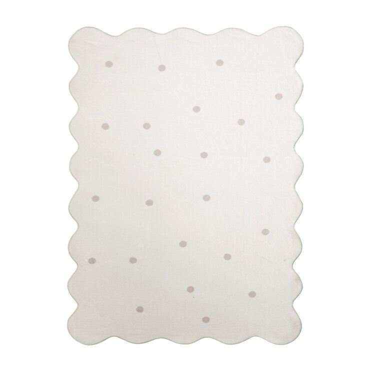 Barnrumsmatta - Cloudy Dots Vit - product