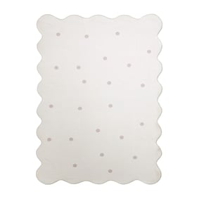 Barnrumsmatta - Cloudy Dots Vit - sfeer