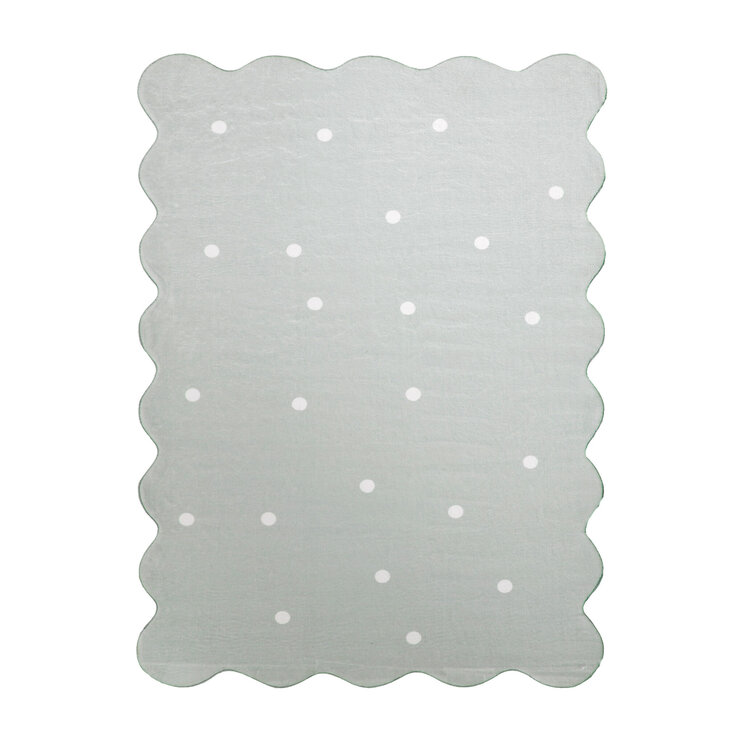 Barnrumsmatta - Cloudy Dots Mintgrön - product