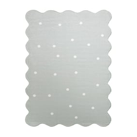 Barnrumsmatta - Cloudy Dots Mintgrön - sfeer
