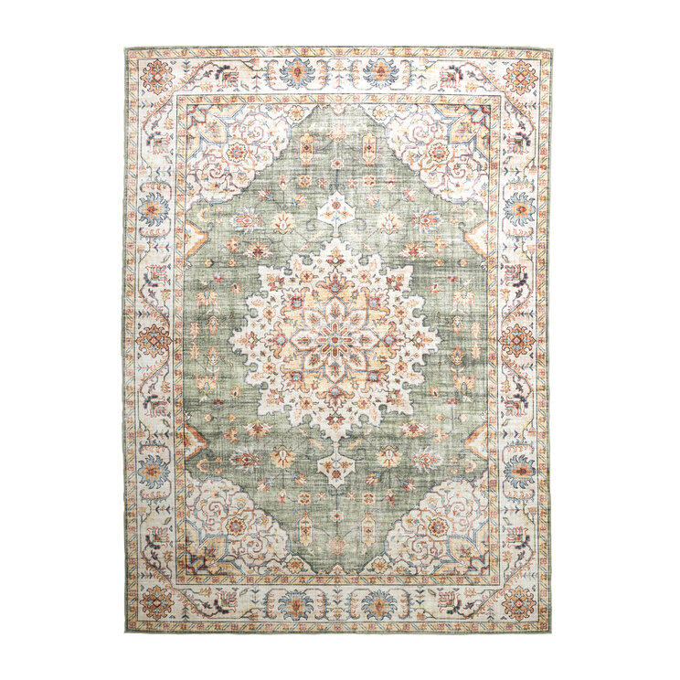 Vintage Utomhusmatta - Santo Medaillon Olivgrön - product