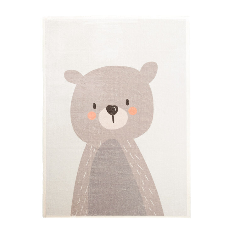 Tvättbar Barnmatta - Simba Bear Beige - product