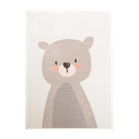 Tvättbar Barnmatta - Simba Bear Beige - sfeer