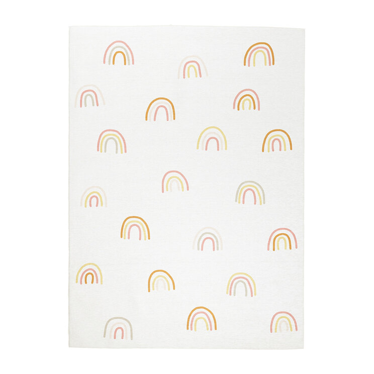 Tvättbar Barnmatta - Evi Rainbow Flerfärgad - product