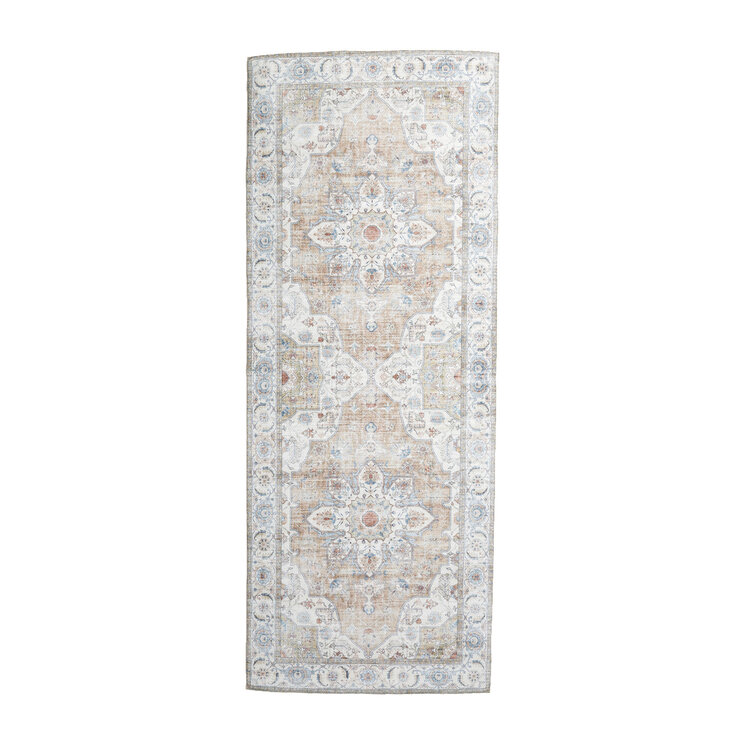 Tvättbar Löpare - Domingo Mandala Beige - product