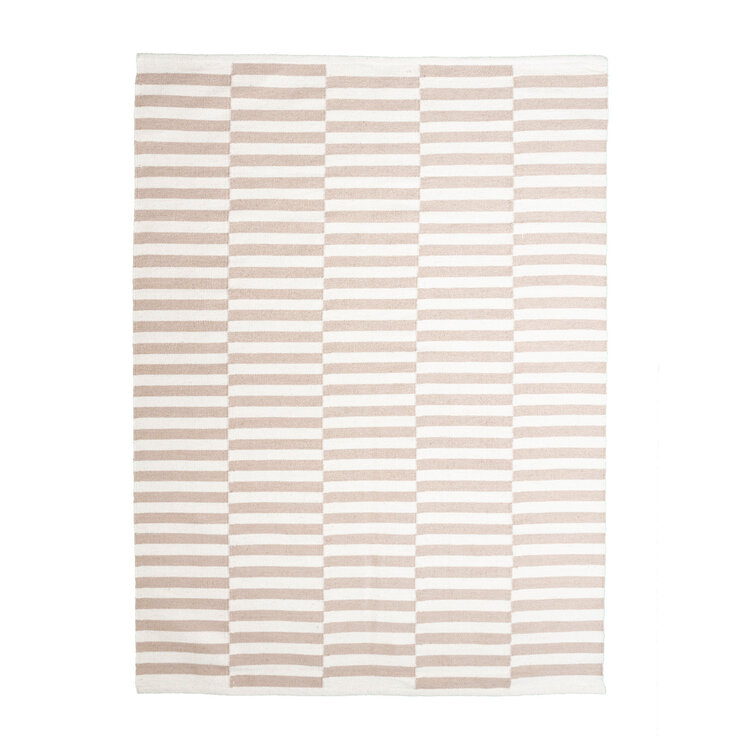 Randig Modern Matta - Dazzle Blocks Beige/Vit - product