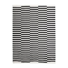 Randig Modern Matta - Dazzle Blocks Svart/Vit - sfeer