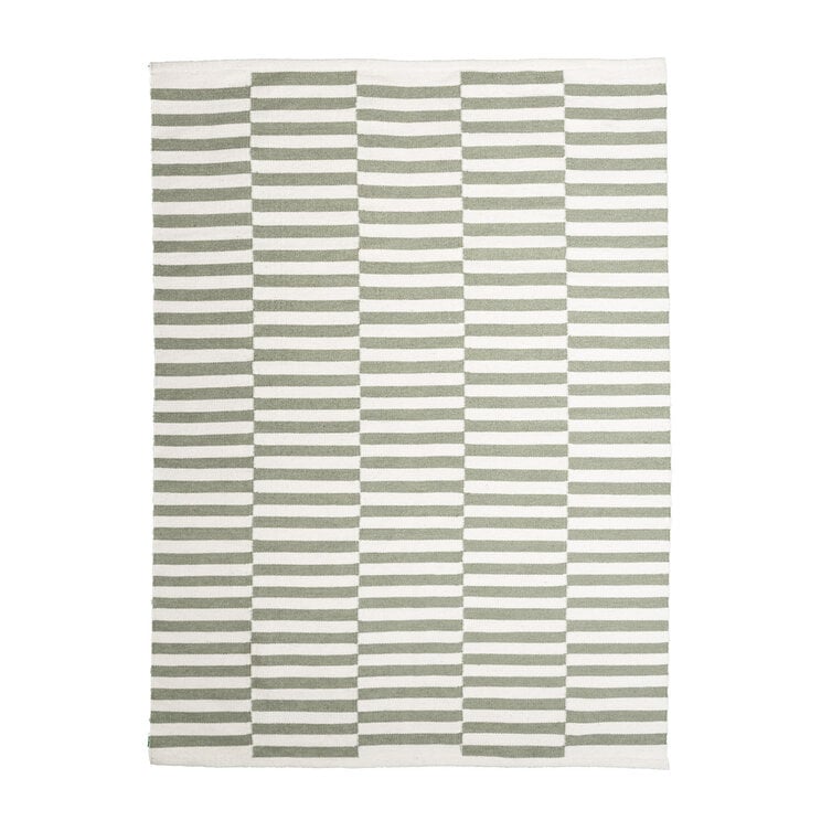 Randig Modern Matta - Dazzle Blocks Grön/Vit - product