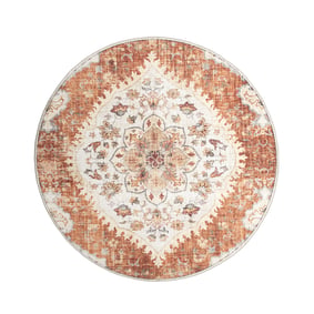Rund Vintage Utomhusmatta - Santo Mandala Terrakotta - sfeer