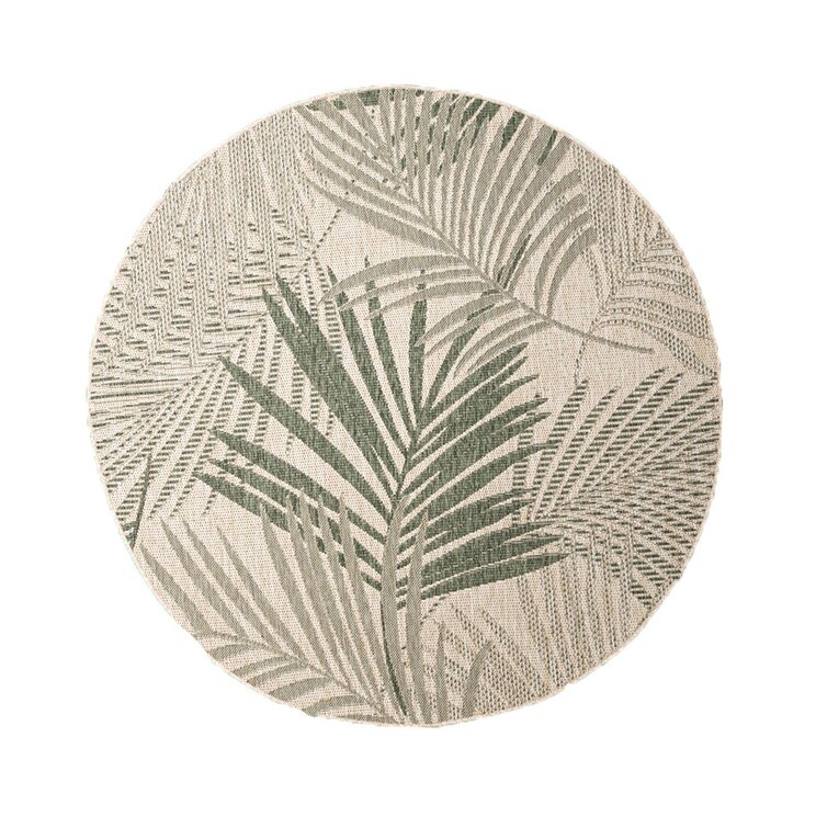 Rund Utomhusmatta - Tiga Palm Grön - product
