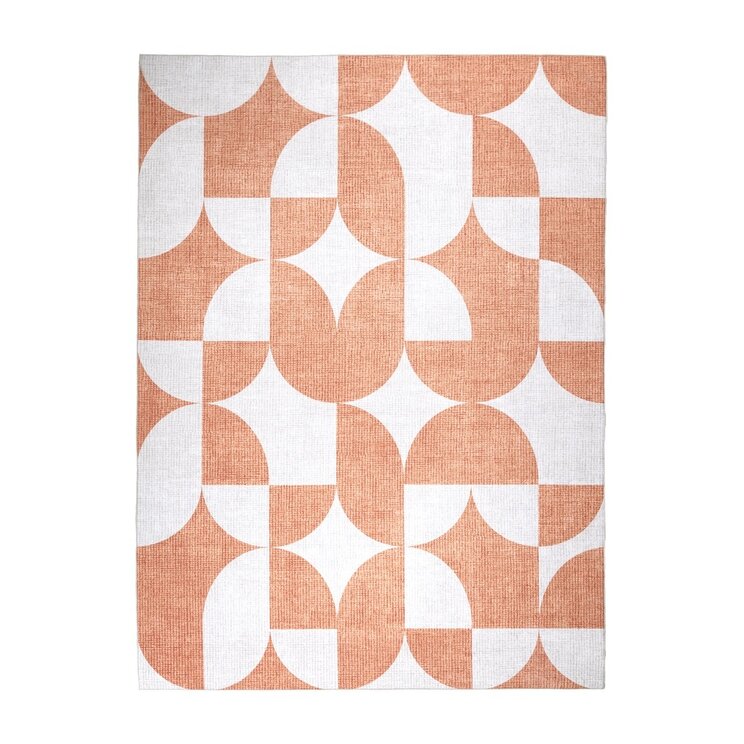 Abstrakt Utomhusmatta - Groovy Tiles Terrakotta - product