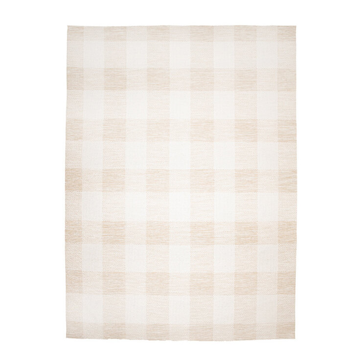 Inomhus- Och Utomhusmatta - Ranch Checkerboard Beige - product