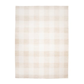 Inomhus- Och Utomhusmatta - Ranch Checkerboard Beige - sfeer