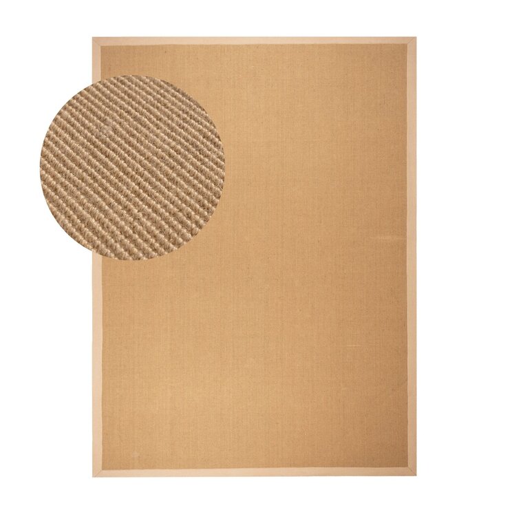 Sisalmatta - Tulum Border Beige