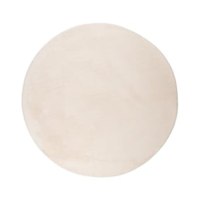 Rund Matta Med Låg Lugg - Cozy Gräddvit - sfeer
