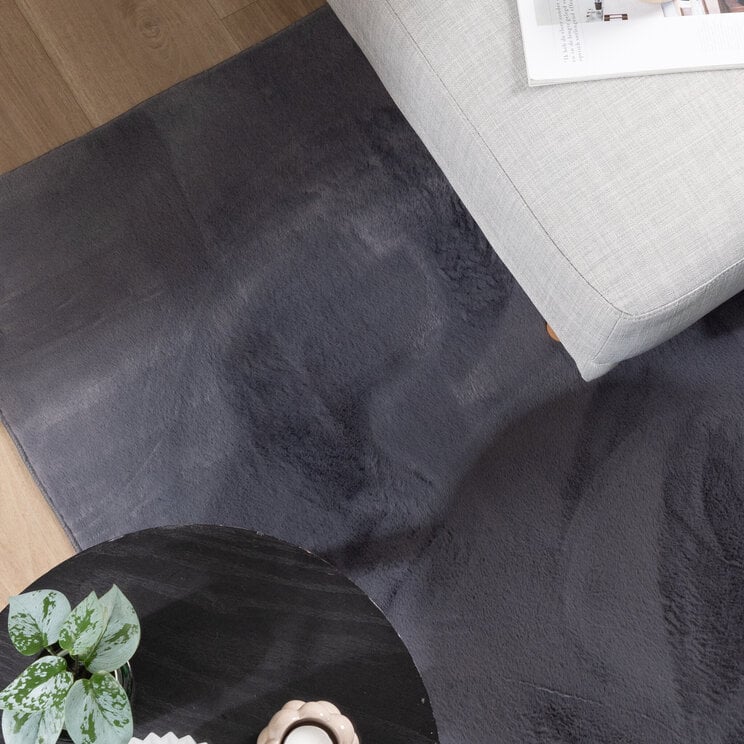Mjuk Matta Med Låg Lugg - Cozy Antracit - product