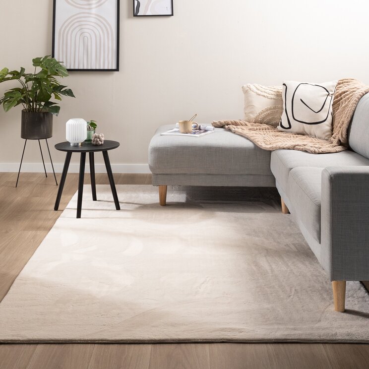 Mjuk Matta Med Låg Lugg - Cozy Gräddvit