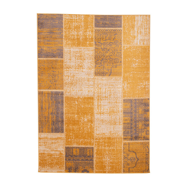 Lapptäckesmatta  - Spring Patchwork Gul/Taupe - product