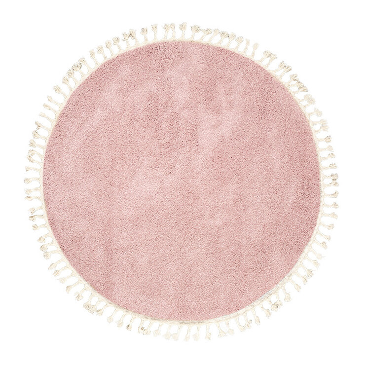 Rund Matta Med Hög Lugg  - Lofty Fringe Rosa - product