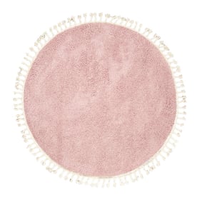 Rund Matta Med Hög Lugg  - Lofty Fringe Rosa - sfeer