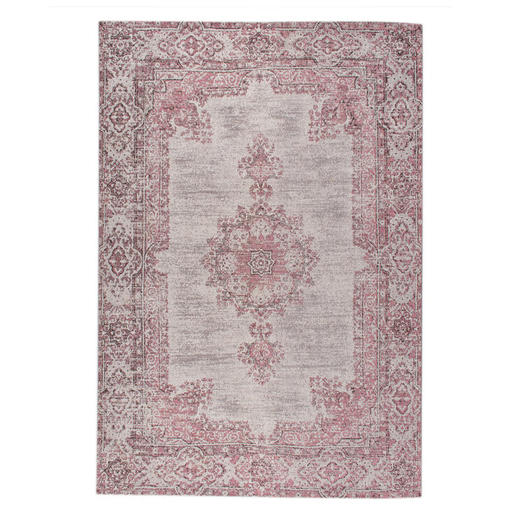 Matta I Vintagestil - Dreams Grå/Rosa - product