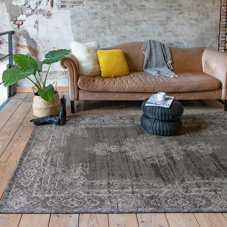 Matta I Vintagestil - Dreams Antracit/Brun