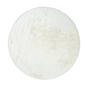 Rund Matta Med Hög Lugg  - Comfy Supreme Vit - sfeer