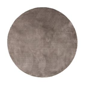 Rund Tvättbar Viskosmatta - Vive Taupe - sfeer