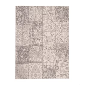 Lapptäckesmatta  - Miracle Patchwork Grå/Brun - sfeer