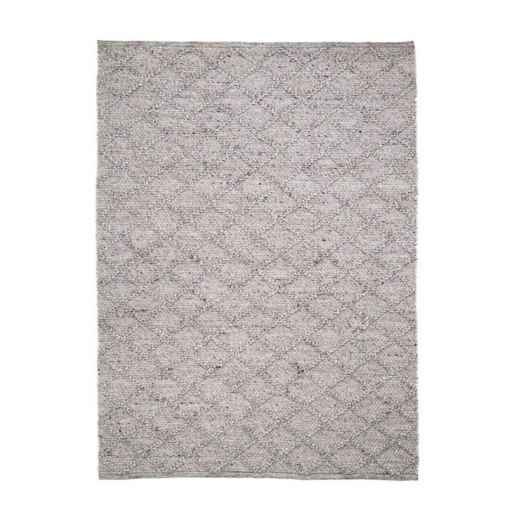 Flätad Ullmatta - Knit Grå - product