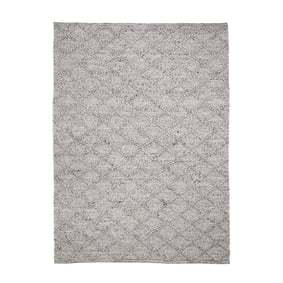 Flätad Ullmatta - Knit Grå - sfeer