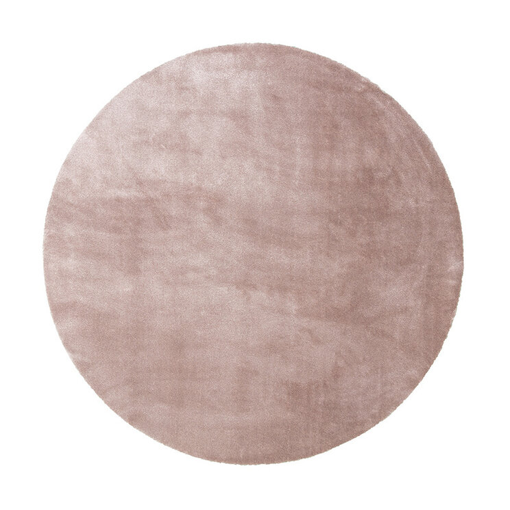 Rund Tvättbar Viskosmatta - Vive Rosa - product