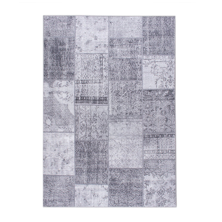 Vintage Lapptäckesmatta - Estate Patchwork Grå - product