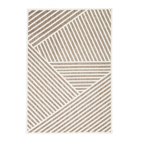 Modern Matta - Nori Lines Vit/Taupe - sfeer