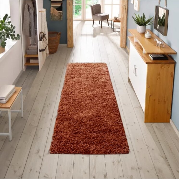 Löpare Med Hög Lugg - Solid Terrakotta