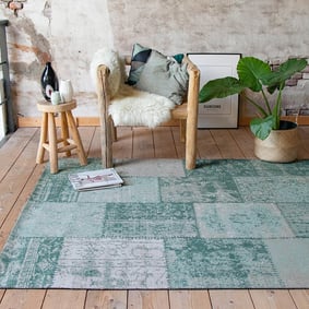 Lapptäckesmatta  - Dreams Patchwork Grön/Turkos