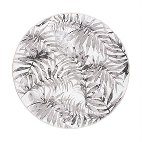 Rund Matta - Palmier Leaves Grå - sfeer