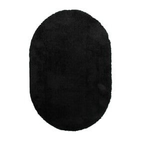 Oval Shagmattor - Blaze Svart - sfeer