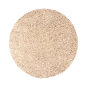 Rund Matta Med Hög Lugg  - Lofty Beige - sfeer