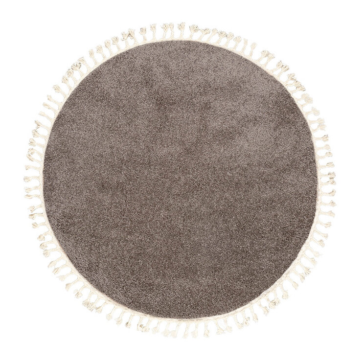 Rund Matta Med Hög Lugg  - Lofty Fringe Fringe Taupe - product