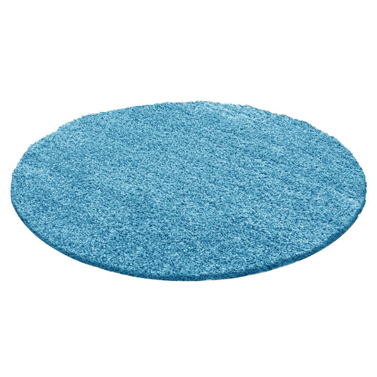 Rund Matta Med Hög Lugg  - Solid Turkos - product