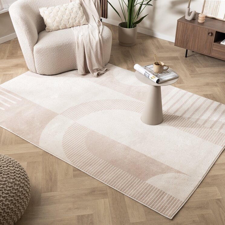 Japandi-Matta - Aurora Shapes Beige
