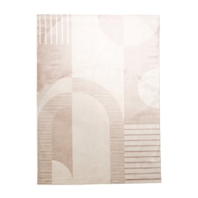Japandi-Matta - Aurora Shapes Beige - sfeer