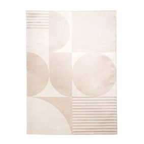 Japandi-Matta - Aurora Circles Beige - sfeer