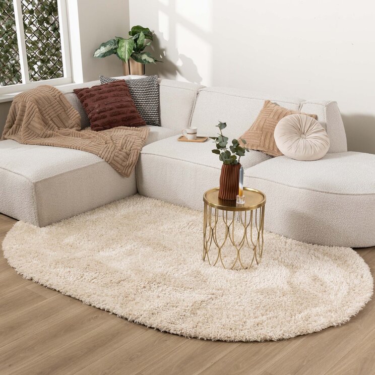 Oval Shagmattor - Blaze Beige
