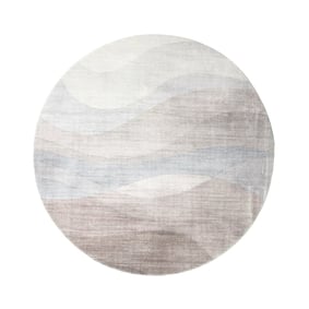 Rund Modern Matta - Field Taupe - sfeer